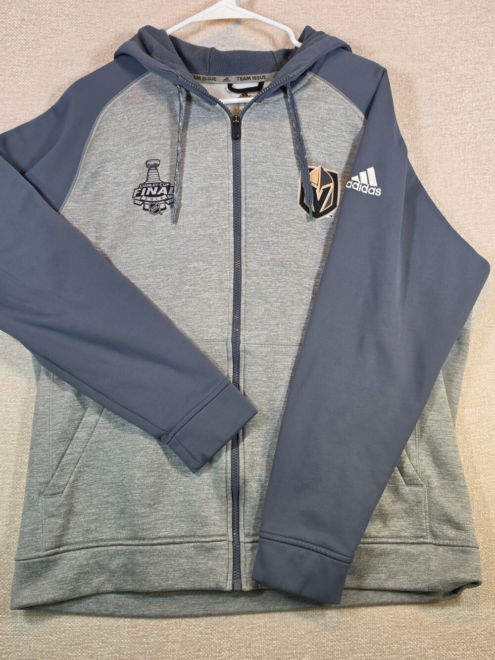 Adidas Hoodie XL Vegas Golden Knights Stanley Cup Final 2018 Full Zip Fleece
